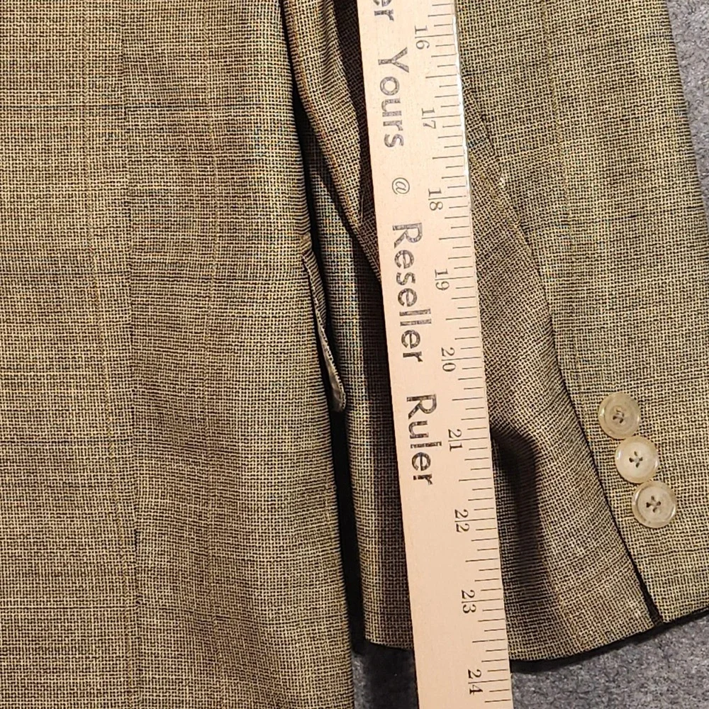 Ermenegildo‎ Zegna Blazer Mens 48L Tan Wool Taglio Esclusivo High Performance
